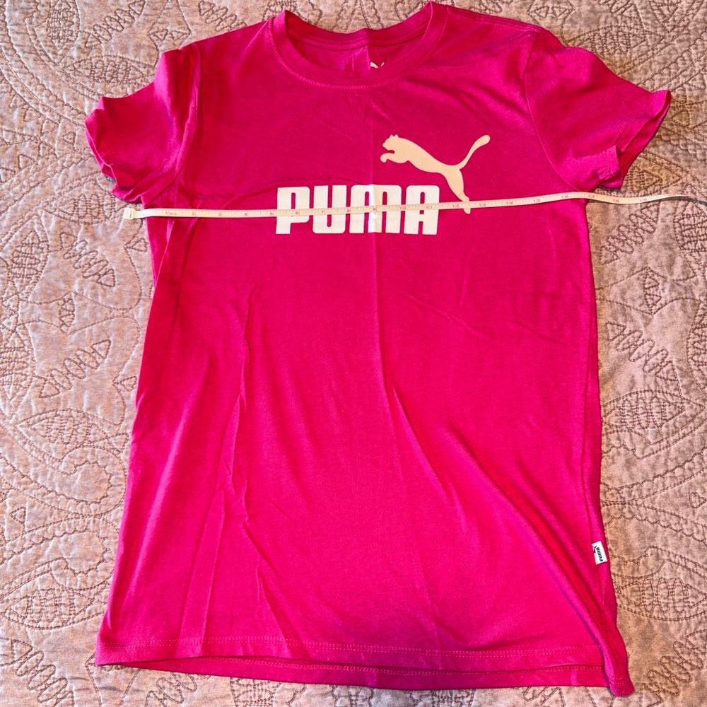 Puma Fuchsia Tee with Logo